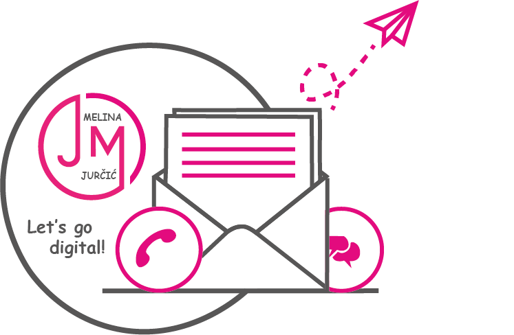 Melina Jurčić Digitalni marketing Web dizajn Grafički dizajn Društvene mreže Foto Video